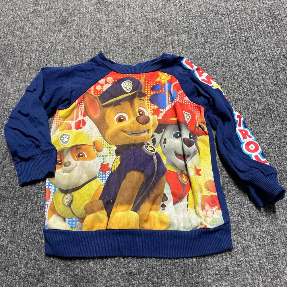 Nickelodeon Paw Patrol long sleeve shirt with Chase, Marshall and Rubble-4T